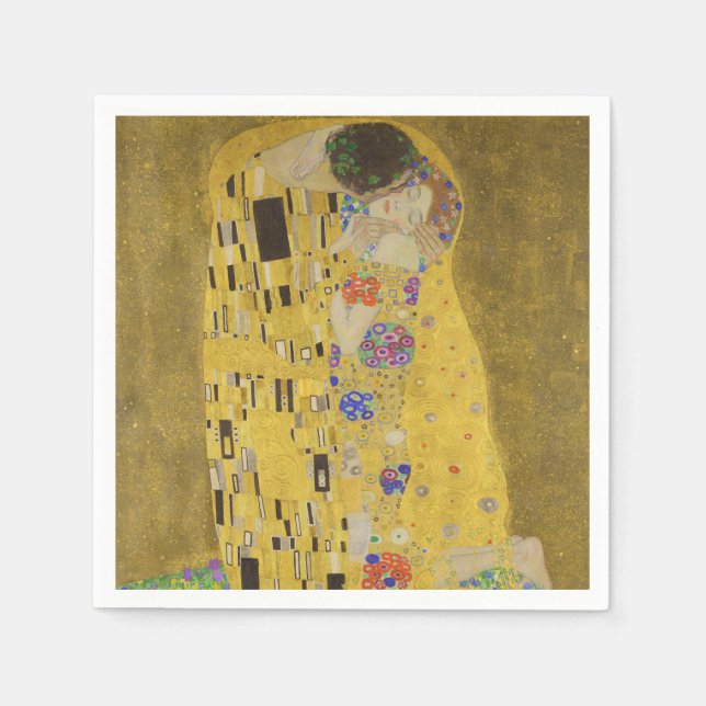 Servilleta De Papel The kiss - Gustav Klimt (Anverso)