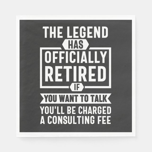 Servilleta De Papel the legend Has Officially Retired (Anverso)