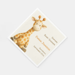 Servilleta De Papel The Little Explorer Safari Friends Baby Shower