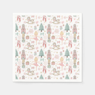 Servilleta De Papel The Nutcracker Pink Christmas Ballet 1er Cumpleaño