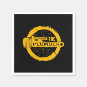Servilleta De Papel The Plumber Plumbing Pipe Craft Profession Gift