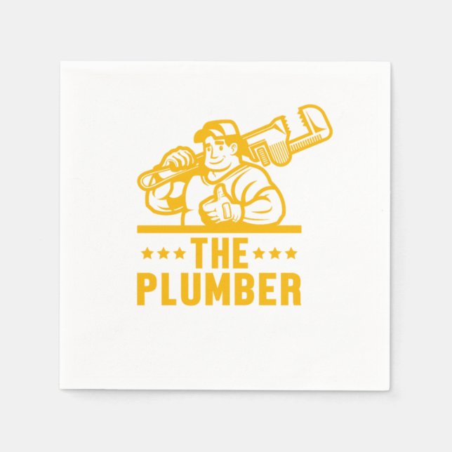 Servilleta De Papel The Plumber Plumbing Tool Tools Profession Gift (Anverso)