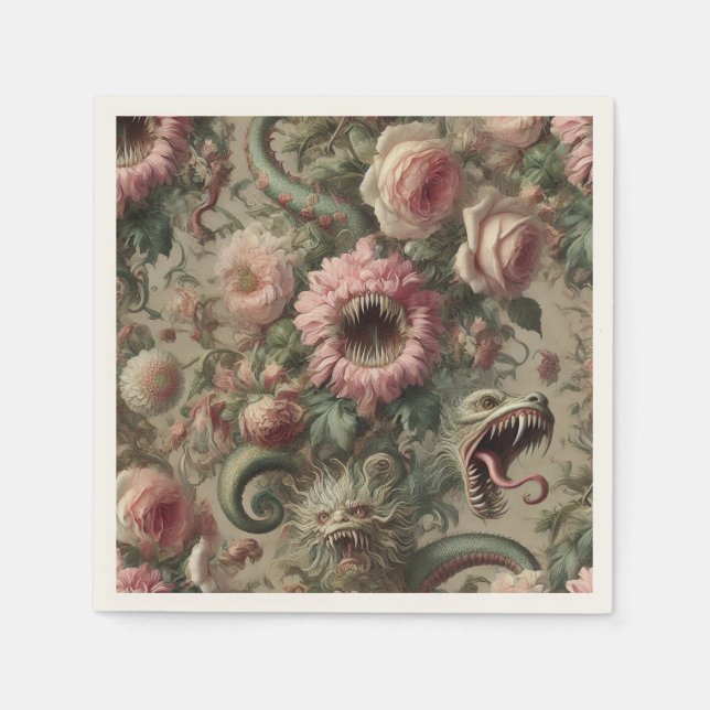 Servilleta De Papel The Voracious Verdants – Gothic Victorian (Anverso)