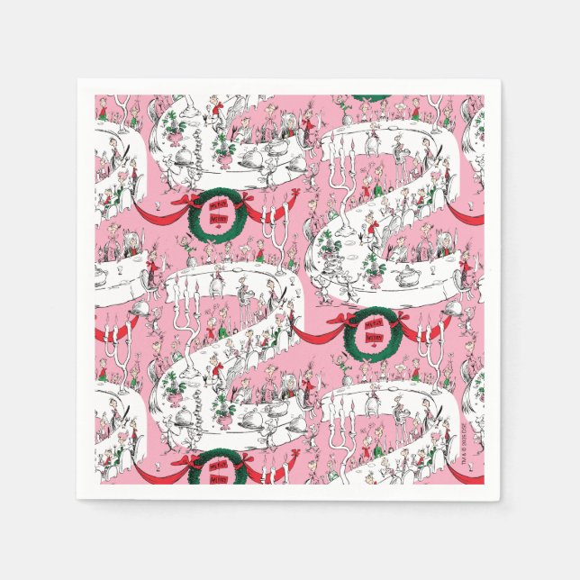 Servilleta De Papel The Whos' Merry Christmas Feast (Anverso)