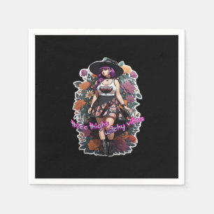 Servilleta De Papel Thicc Thighs Witchy Vibes - Whimsigoth Witch-Core