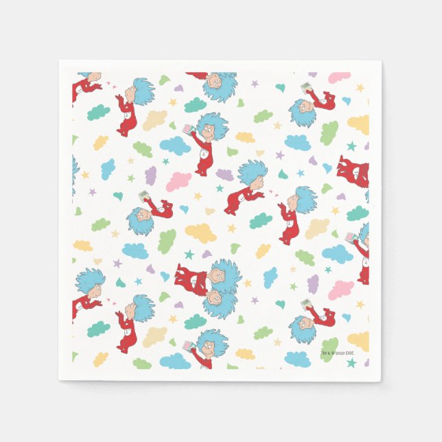 Servilleta De Papel Thing One Thing Two Sweet Things Pattern (Anverso)