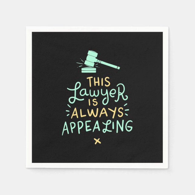 Servilleta De Papel This Lawyer Is Always Appealing (Anverso)