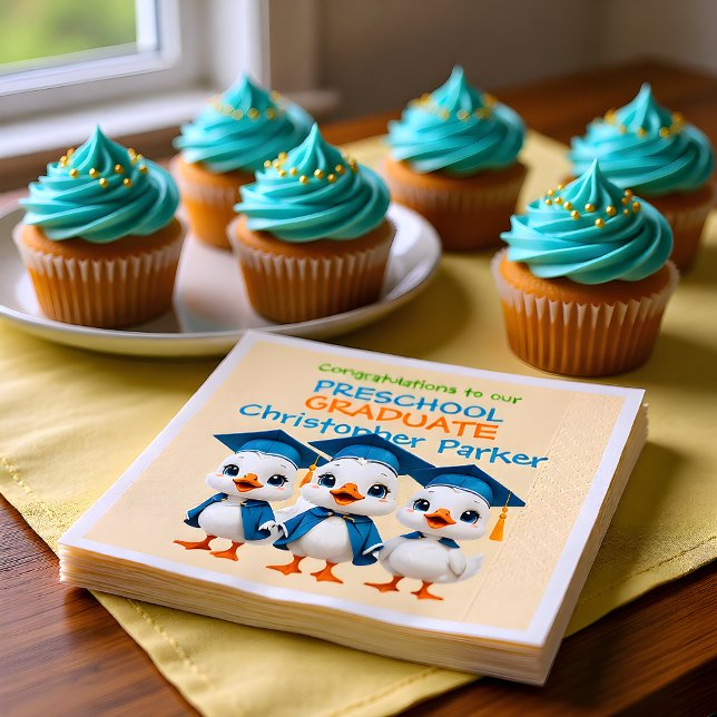 Servilleta De Papel Three Little Baby Geese Graduation Party (Subido por el creador)