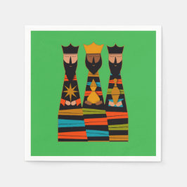 Servilleta De Papel Three Wise Men Modern Mid-Century