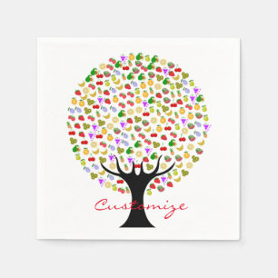 Servilleta De Papel Thunder_Cove, árbol multifrutal