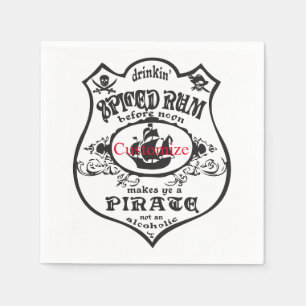 Servilleta De Papel Thunder_Cove, bebida pirata de ron picada