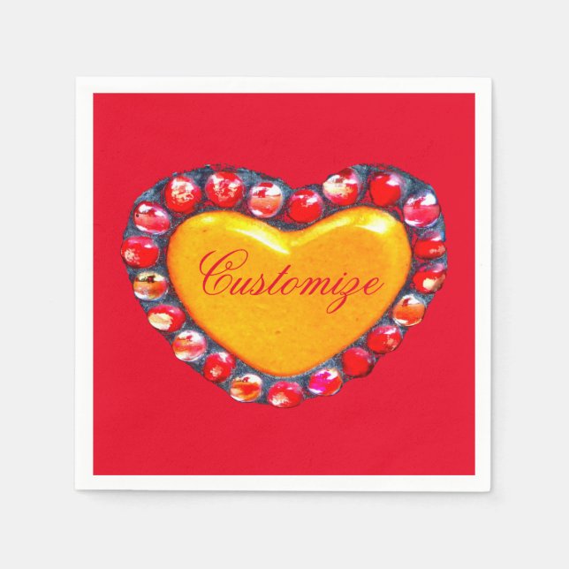 Servilleta De Papel Thunder_Cove de corazones de oro (Anverso)