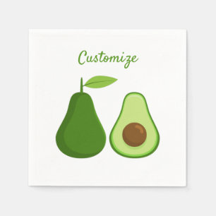Servilleta De Papel Thunder_Cove de diseño de aguacate Lover