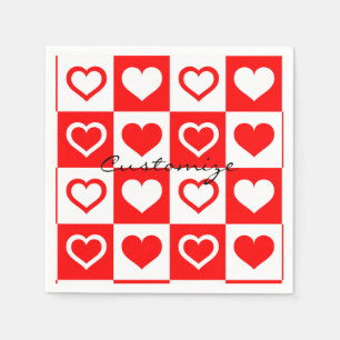 Servilleta De Papel Thunder_Cove de patrón de colores rojos