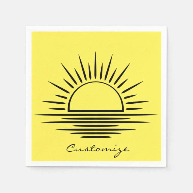 Servilleta De Papel Thunder_Cove de reflexión de Sunrise/Sunset (Anverso)