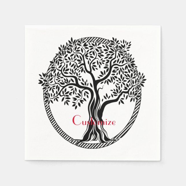 Servilleta De Papel Thunder_Cove del árbol de la vida (Anverso)