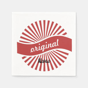Servilleta De Papel Thunder_Cove, logotipo de Rótulo original