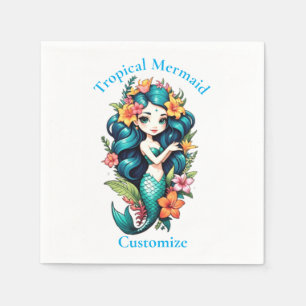 Servilleta De Papel Thunder_Cove, Sirena Tropical