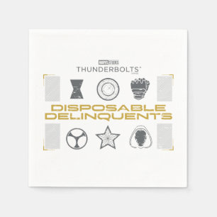 Servilleta De Papel Thunderbolts*   Delincuentes Desechables