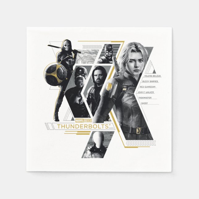 Servilleta De Papel Thunderbolts* | Group Graphic (Anverso)