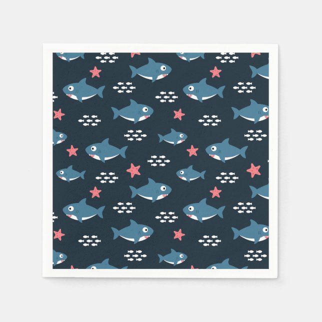 Servilleta De Papel Tiburón (Anverso)