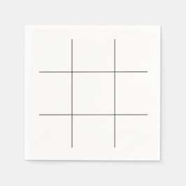 Servilleta De Papel Tic Tac Toe Board