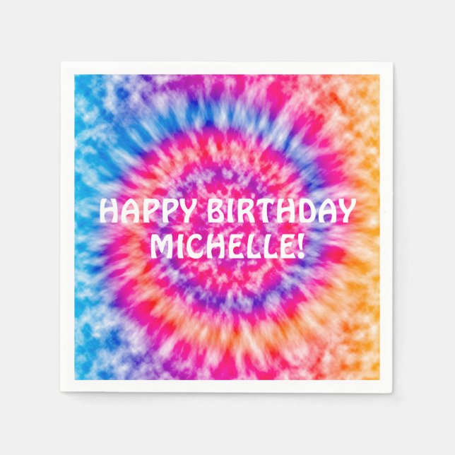 Servilleta De Papel Tie Dye (Anverso)