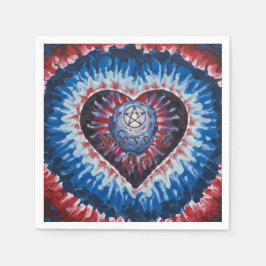 Servilleta De Papel TieDyeHeart