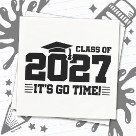 Servilleta De Papel Tiempo de Graduarse Año de Graduación Clase Mayor 