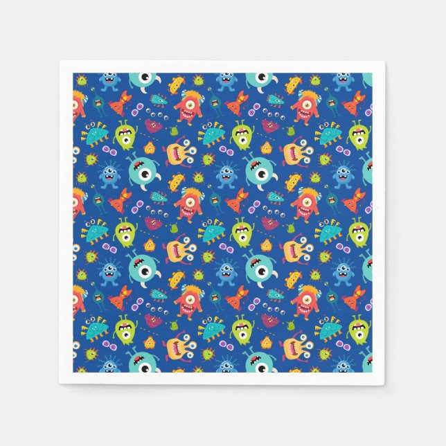 Servilleta De Papel Tiempo de Monstruos (Anverso)