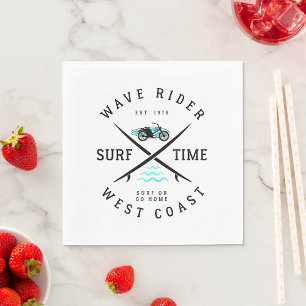 Servilleta De Papel Tiempo de Surf de Wave Rider