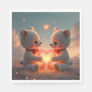 Servilleta De Papel Tiempo de Teddy Juntos – Servilletas de Arte de Os
