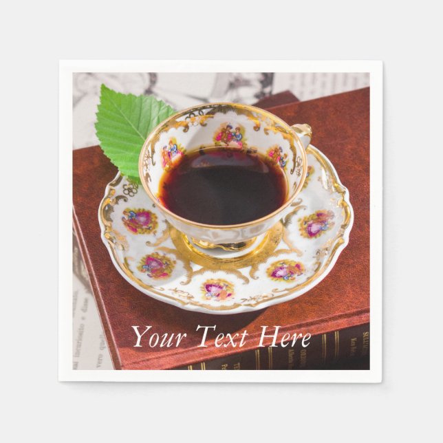 Servilleta De Papel Tiempo para el diseño del té (Anverso)