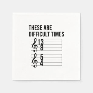 Servilleta De Papel Tiempos de profesores de música
