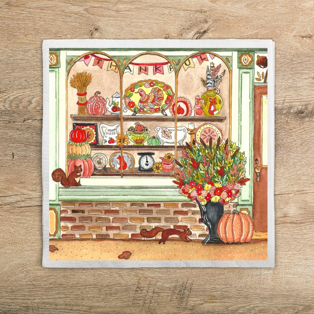 Servilleta De Papel Tienda de antigüedades de Acción de Gracias (Subido por el creador)
