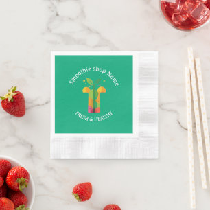 Servilleta De Papel Tienda de batidos de frutas tropicales Juguería