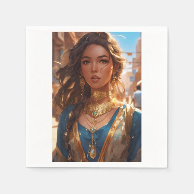 Servilleta De Papel tienda en línea elegante (Anverso)