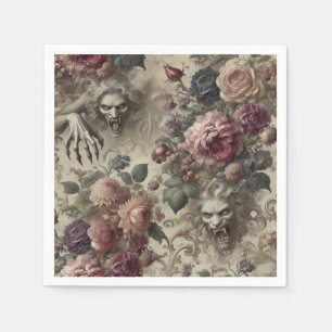 Servilleta De Papel Tiene grilletes - floral gótica