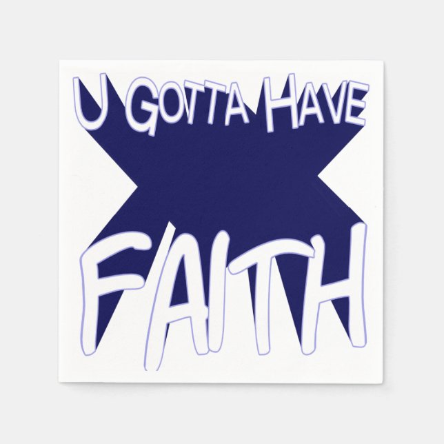 Servilleta De Papel Tienes que tener Faith (Anverso)