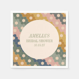 Servilleta De Papel Tierra Bohemio Chic Vintage Despedida de Soltera P