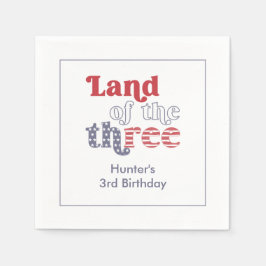 Servilleta De Papel Tierra Patriótica Del Fiesta De Los Tres Tercios D