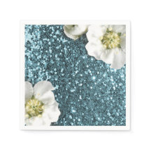 Tiffany Aqua Beach Blue Jasmine Purpurina Sequin