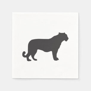 Servilleta De Papel Tiger Silhouette
