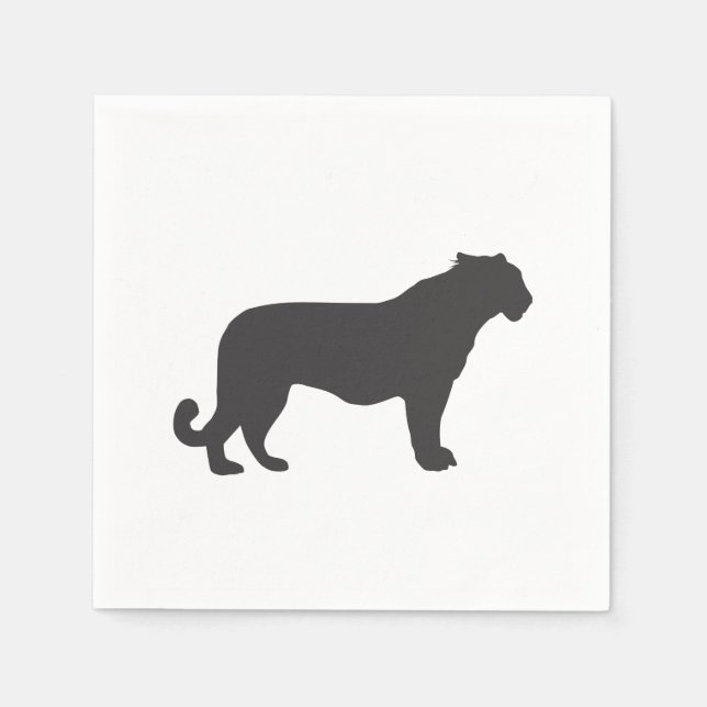 Servilleta De Papel Tiger Silhouette (Anverso)