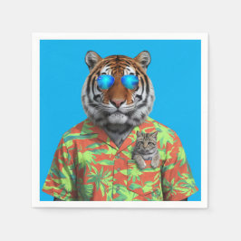 Servilleta De Papel Tiger y Tabby Napkin