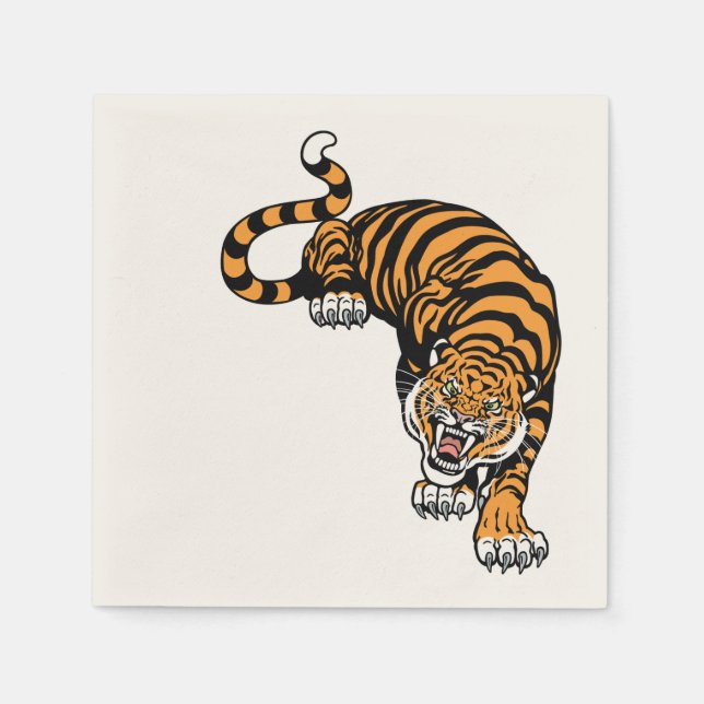 Servilleta De Papel tigre (Anverso)