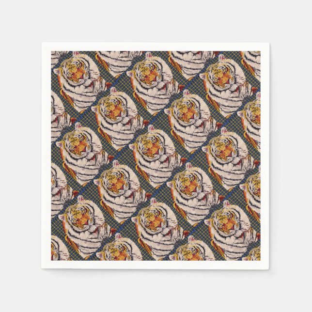 Servilleta De Papel Tigre de Bengala (Anverso)
