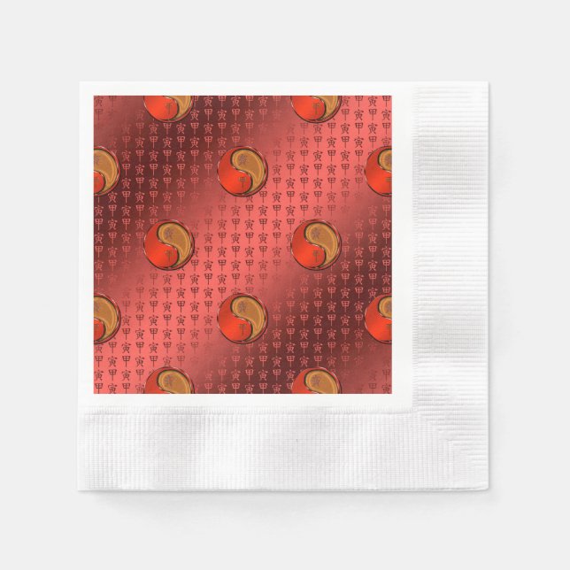 Servilleta De Papel Tigre de Madera (Anverso)