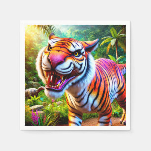 Servilleta De Papel Tigre furioso