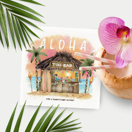 Servilleta De Papel Tiki Beach Bar Tropical Surf & Sea Baby Shower